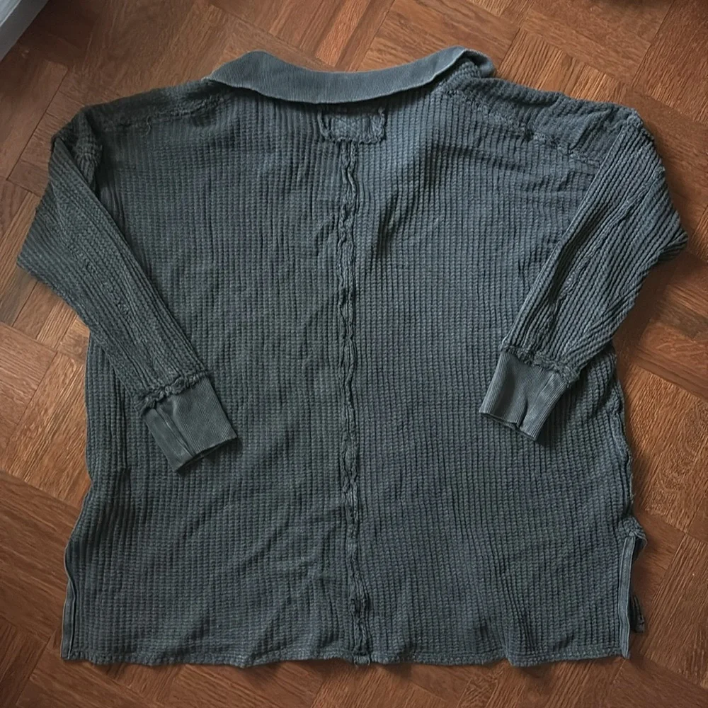 We the Free Waffle Polo Size M - Picture 8 of 8